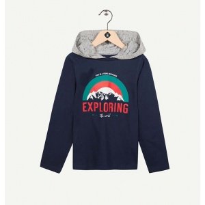 t-shirt-marine-a-capuche